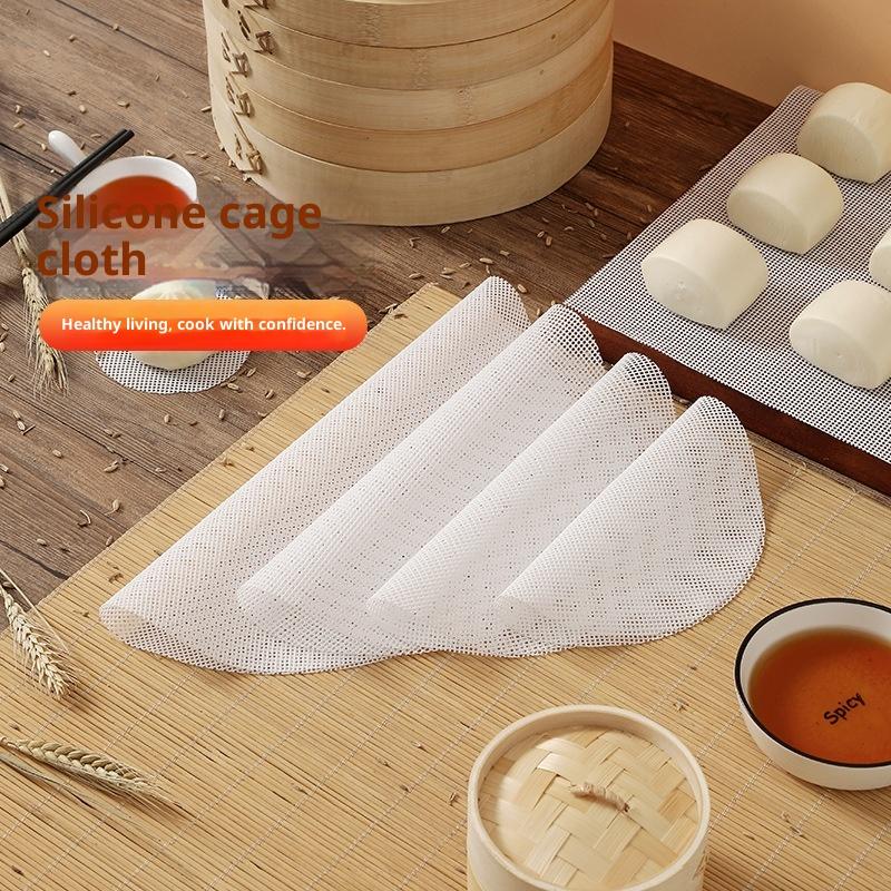 Steamer Bamboo Set - 3 pçs/set reutilizáveis silicone antiaderente forros