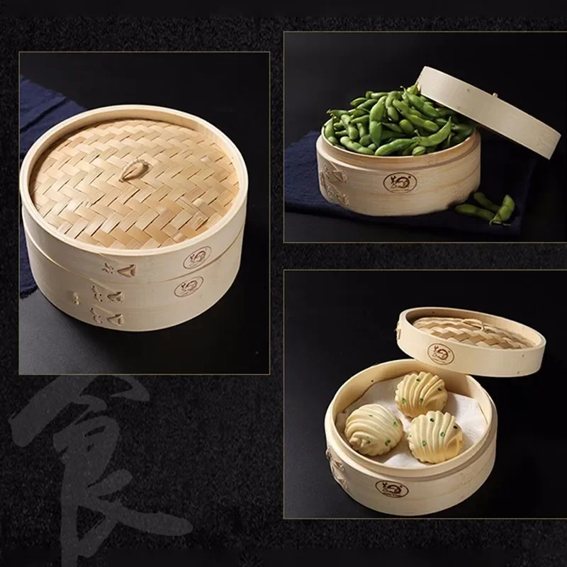 Steamer Bamboo Set - Cozinha cozinhar vapor de bambu para