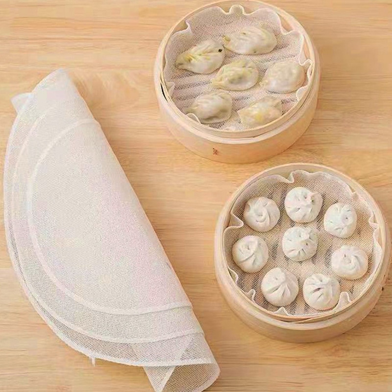 Steamer Bamboo Set - 5 pçs 28cm algodão puro pano