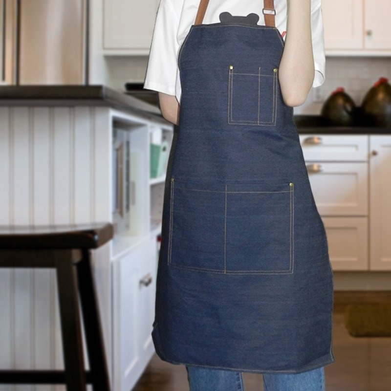 Home Cooking Work - Avental de Trabalho em Jeans para