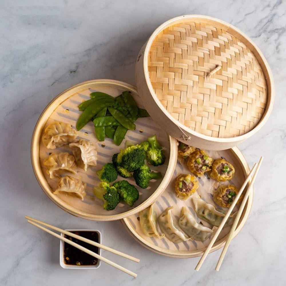Cesto de Bambu para Cozinhar D - Steamer Bamboo Set avaliação e preço
