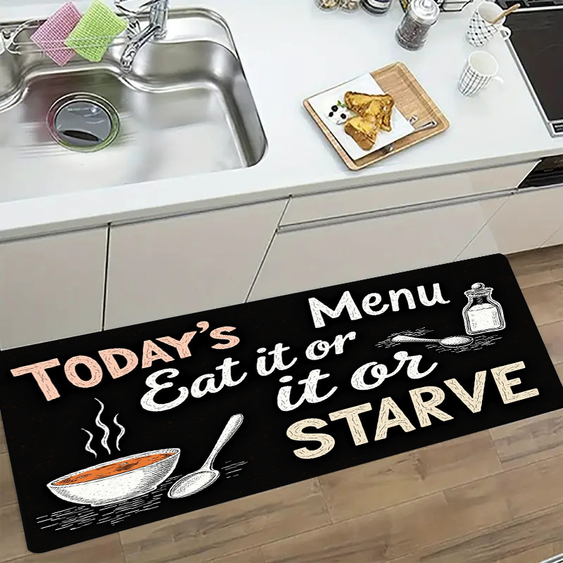 Tapete de Cozinha Antiderrapan - Home Cooking Menu avaliação e preço