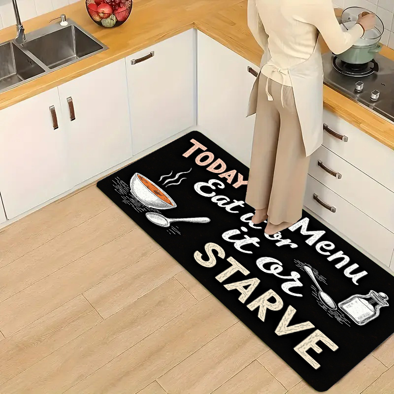 Tapete de Cozinha Antiderrapan - Home Cooking Menu avaliação e preço